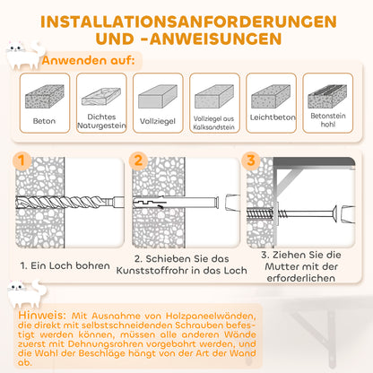 PawHut Wandmontiertes Kratzbaum-Set, Sisalkratzflächen, 4 Teile, für 1-3 Katzen, Beige