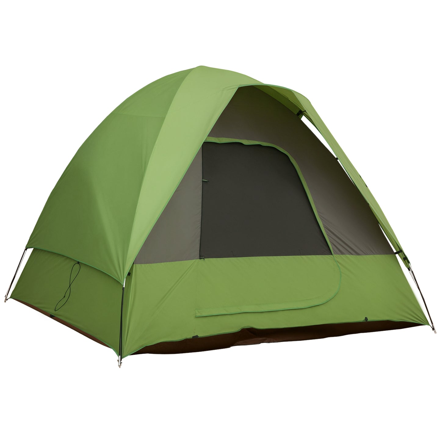 Outsunny Autozelt, Campingzelt, Reisezelt, für 4-5 Personen, Glasfaser Polyester, Grün, 300 x 300 x 230 cm