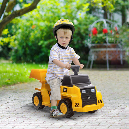 HOMCOM Elektro-Kipplaster für Kinder، kippbare Ladefläche، بحد أقصى. 3 كم / ساعة، شاينويرفر، هوبي، جيلب، 74,5 × 36 × 43,5 سم