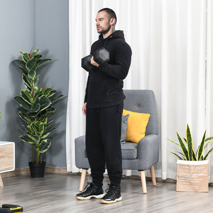 HOMCOM Hanteln mit gerändeltem Griff, Kurzhantel aus Gusseisen, 1 x 15kg, Kurzhanteln für Männer und Frauen, Dumbbell für Zuhause, Fitnessstudio, Krafttraining