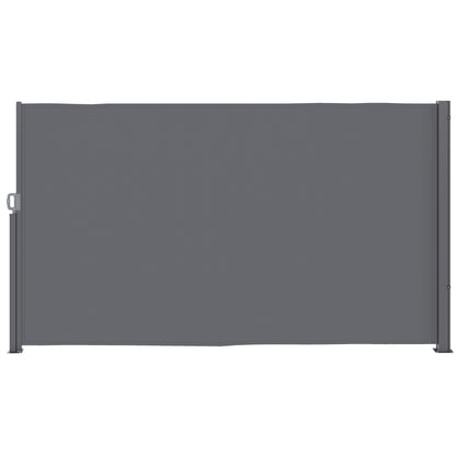 Outsunny Seitenmarkise ausziehbar blickdicht Sichtschutz mit Wandhalterung Beschichtung 300x180cm Dunkelgrau