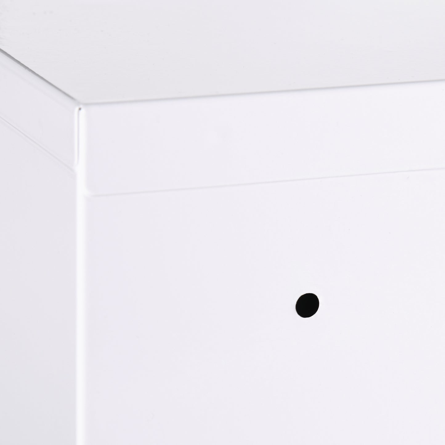kleankin Medizinschrank, 3 Fächer, abschließbare Tür, stabiles Stahlgehäuse, weiß, 40 x 15 x 53,5 cm