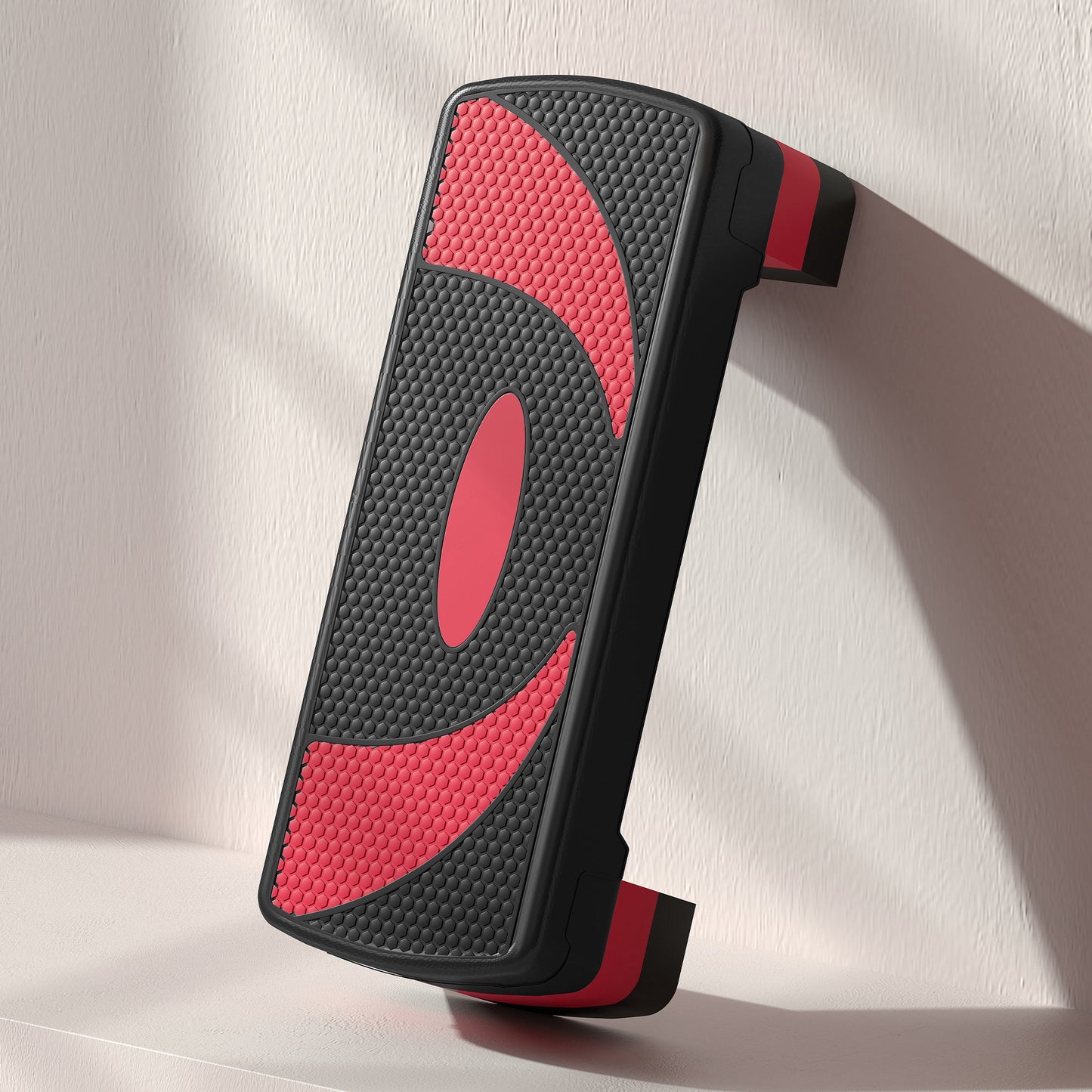 HOMCOM Aerobic-Stepper, höhenverstellbar, für Indoor und Outdoor, Belastbarkeit bis 150 kg, 80 x 31 x 10-20 cm, Rot