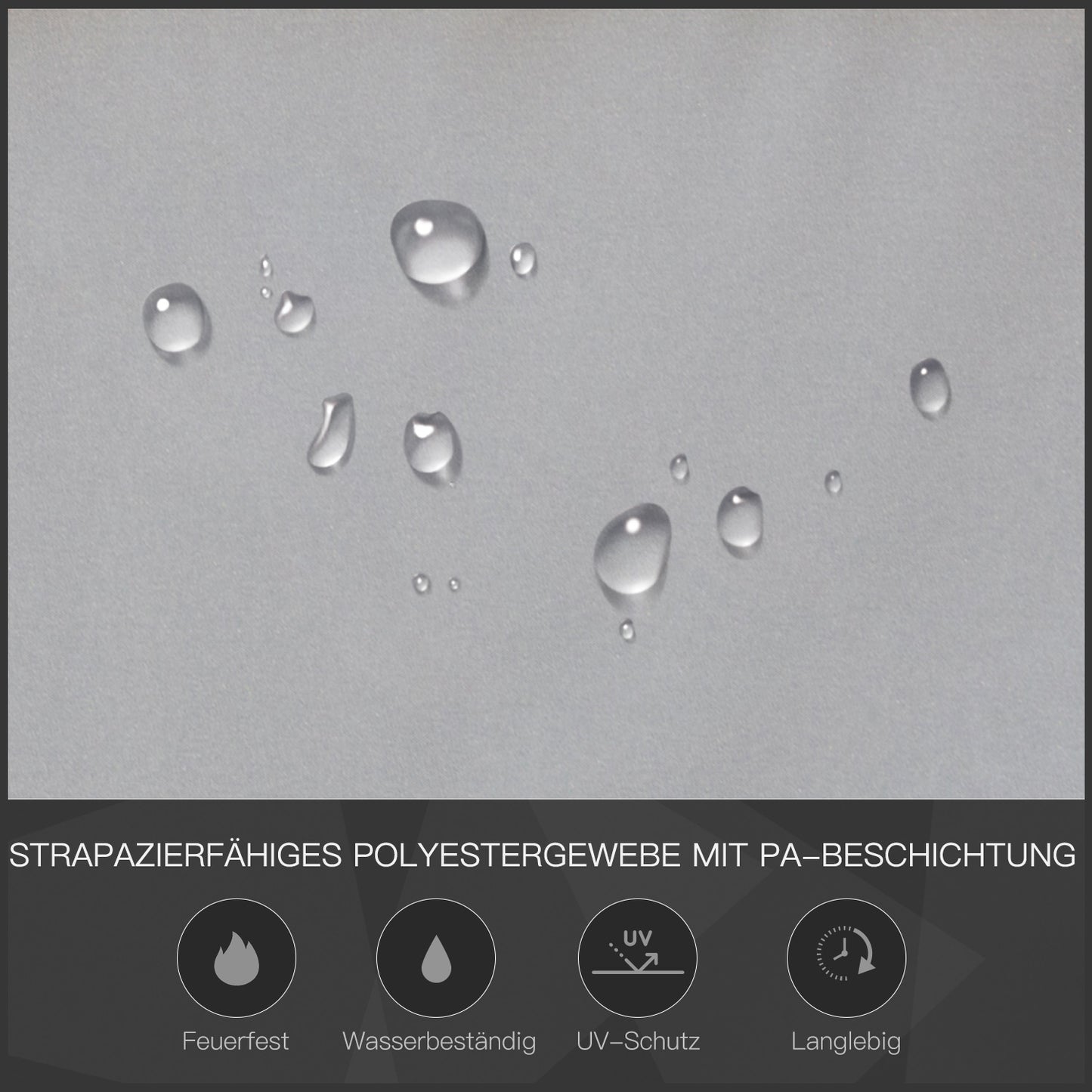 Outsunny Grillpavillon mit Flammschutzdach, BBQ-Pavillon mit 2 Ablagen, Polyester, Schwarz, 218 x 138 x 216 cm