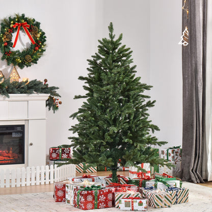 HOMCOM künstlicher Weihnachtsbaum 1,5 m Christbaum Tannenbaum PVC PE Metall Grün Ø105 x 150 cm