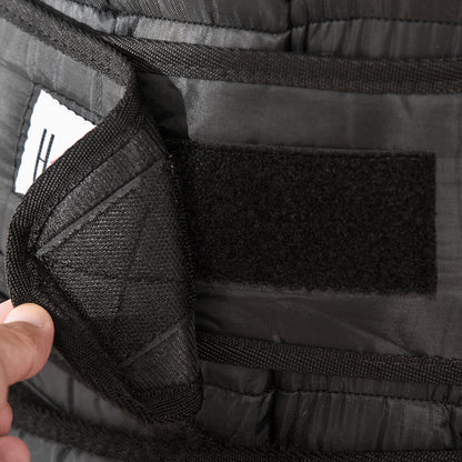 HOMCOM 30 kg Gewichtsweste Trainingsweste mit 35 Gewichtssäcke Verstellbar Krafttraining Fitness Oxford Metall Schwarz 60 x 50 cm