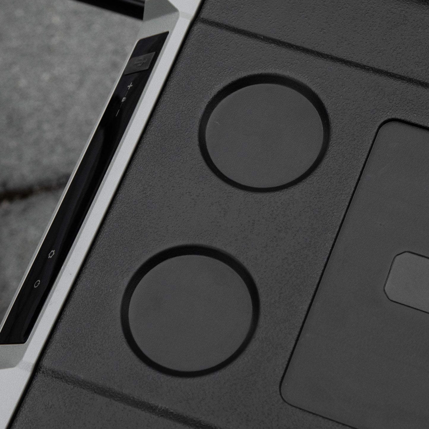 Outsunny Kühlbox Auto 40L mit LED-Beleuchtung Kompressor Autokühlschrank mit Griffe Transportrollen Boot Camper Reisen 12/24V DC und 110-240V AC Grau+Schwarz